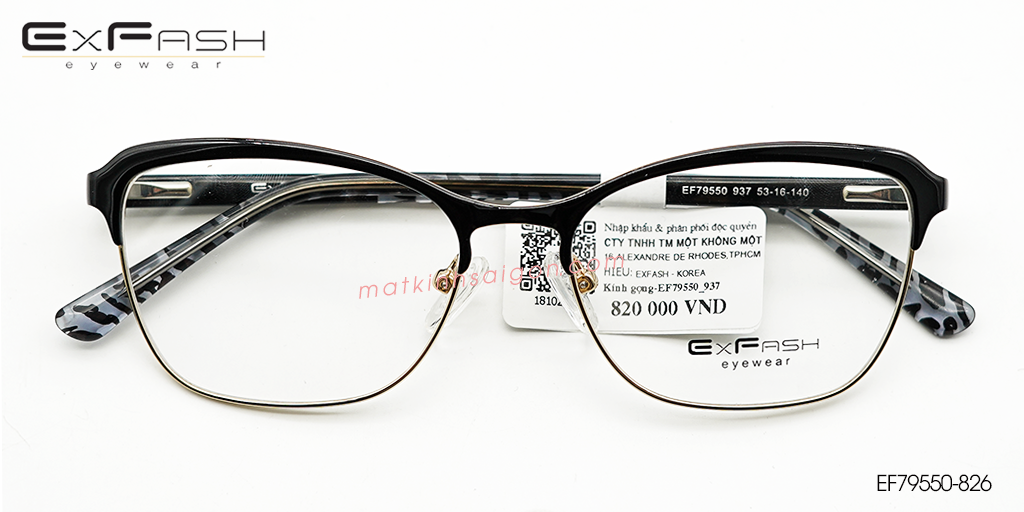 Gọng Kính Hợp Kim Exfash EF79550-937 - Hover
