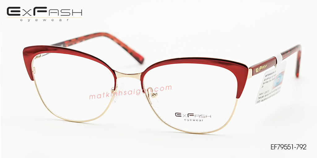 Gọng Kính Hợp Kim Exfash EF79551-792