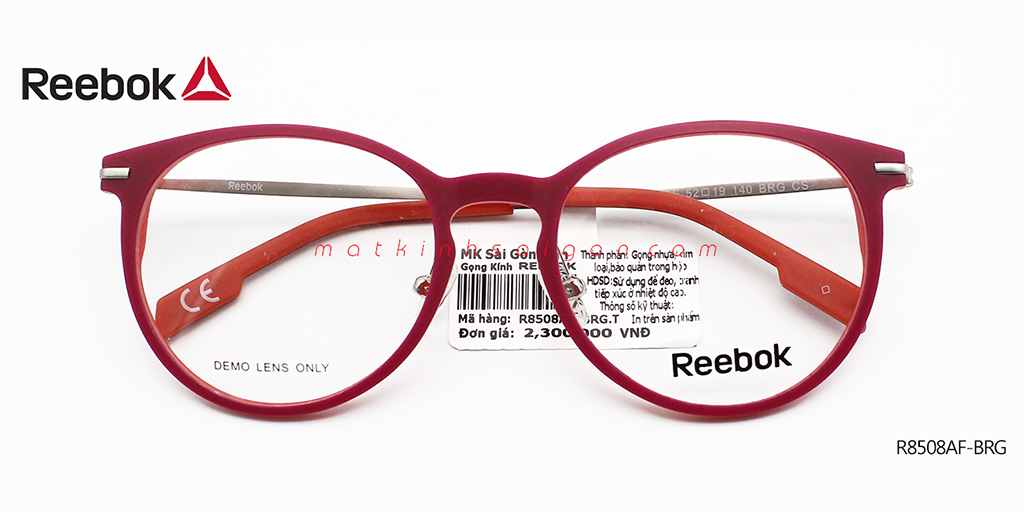 Gọng Kính Nữ Nhựa Hợp Kim Reebok R8508AF-BRG - Hover