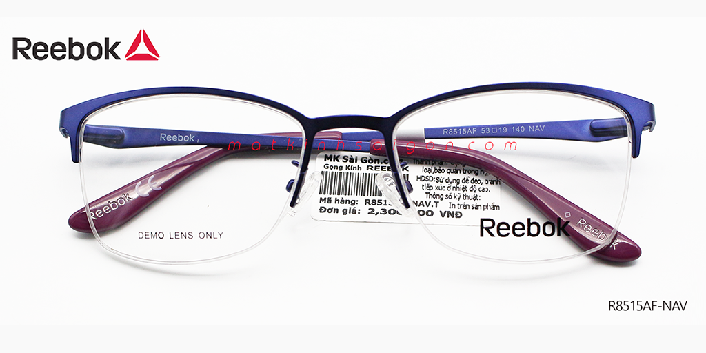 Gọng Kính Hợp Kim Reebok R8515AF-NAV - Hover