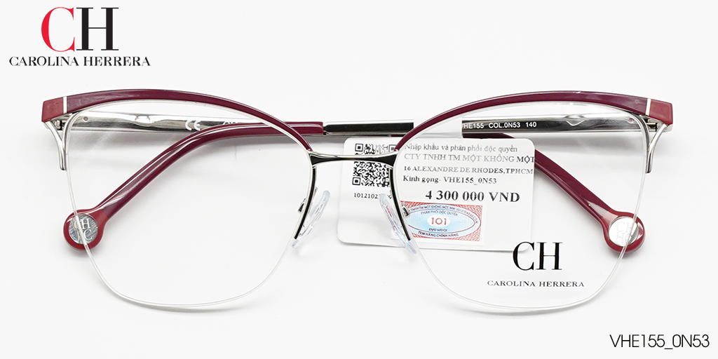 GỌNG KÍNH TITANIUM CAROLINA HERRERA VHE155 0N53 - Hover