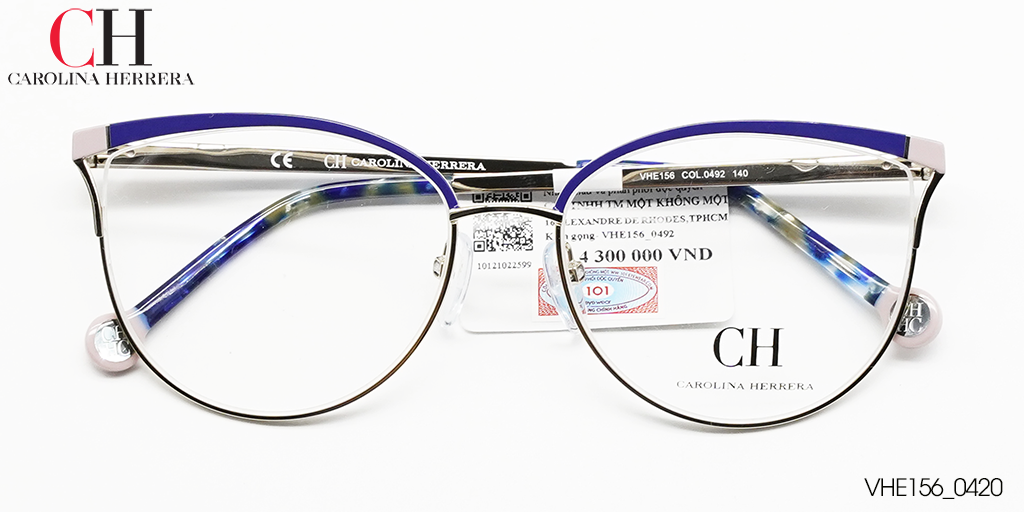 GỌNG KÍNH TITANIUM CAROLINA HERRERA VHE156 0492 - Hover