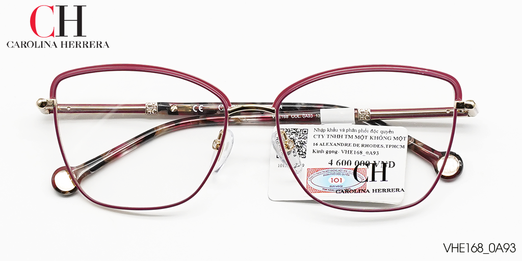GỌNG KÍNH TITANIUM CAROLINA HERRERA VHE168 0A93 - Hover