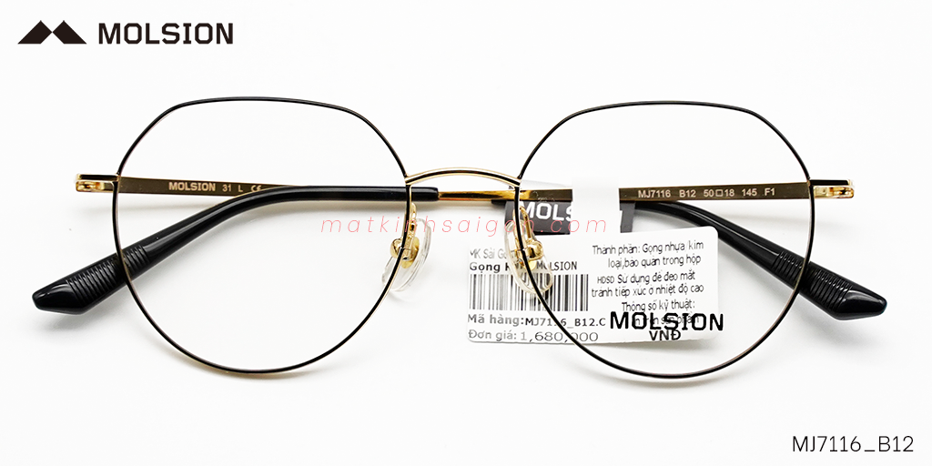 GỌNG KÍNH MOLSION MJ7116 B12 - Hover