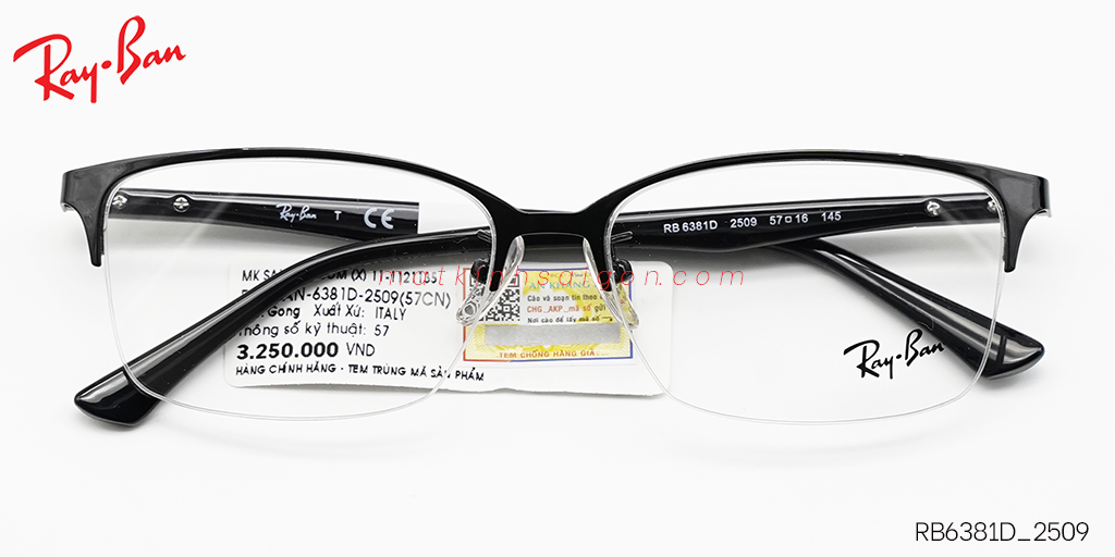 Gọng Kính Hợp Kim Metal RayBan RB6381D_2509 - Hover