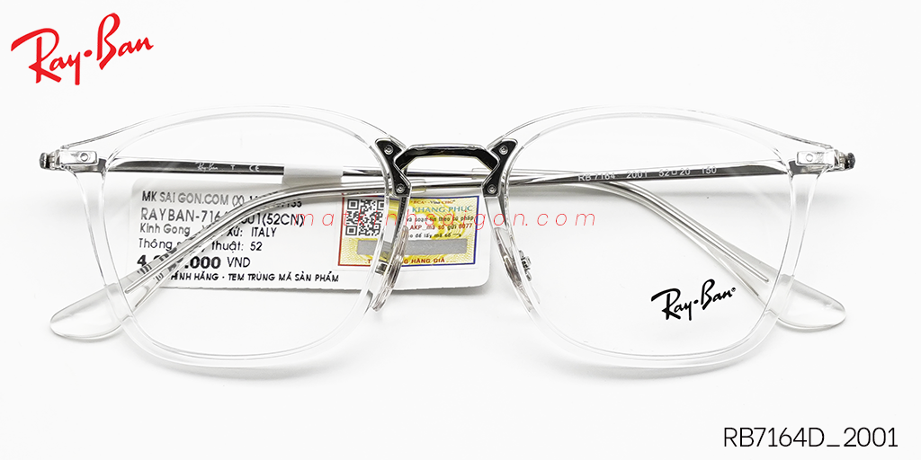 Gọng Kính Nhựa Hợp Kim RayBan RB7164_2001 - Hover