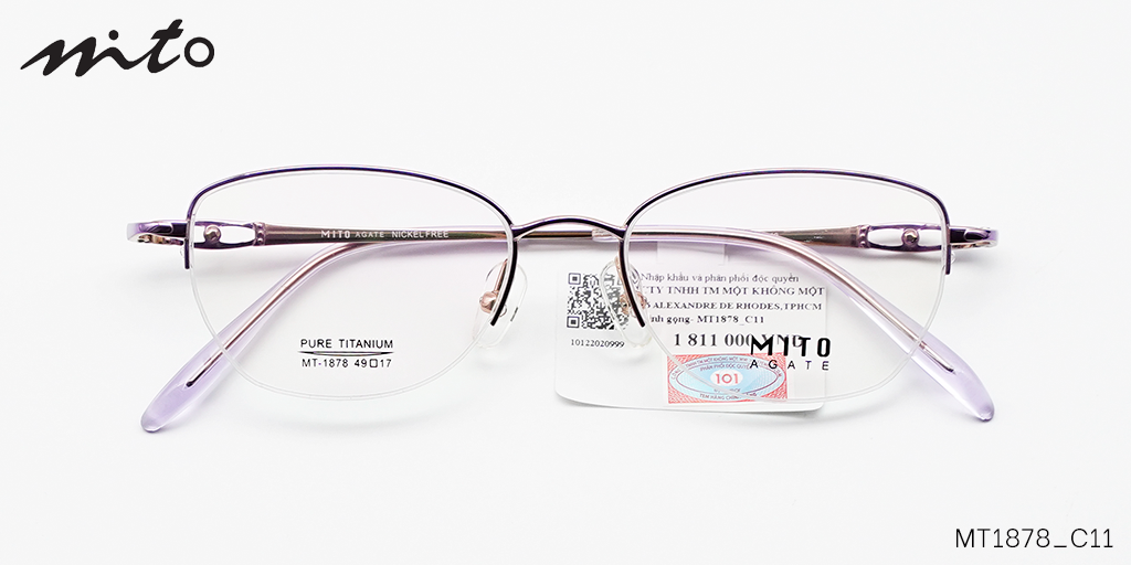 Gọng Kính Mito Pure-Titanium MT1878_C11 - Hover
