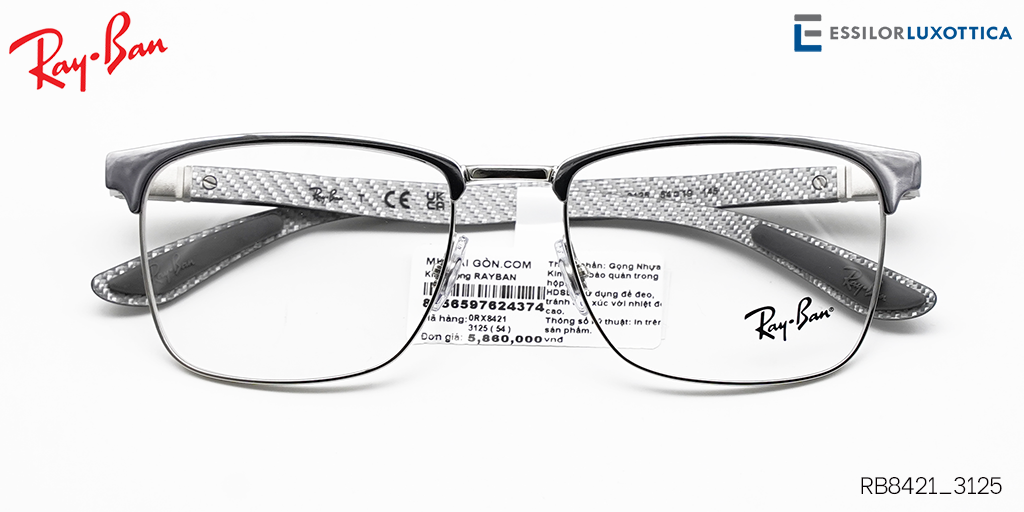 Gọng Kính RayBan RB8421 3125 - Hover
