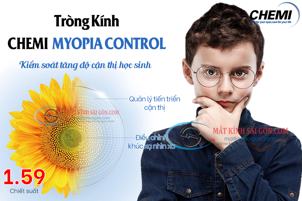 TRÒNG KÍNH 1.59 CHEMI MYOPIA CONTROL