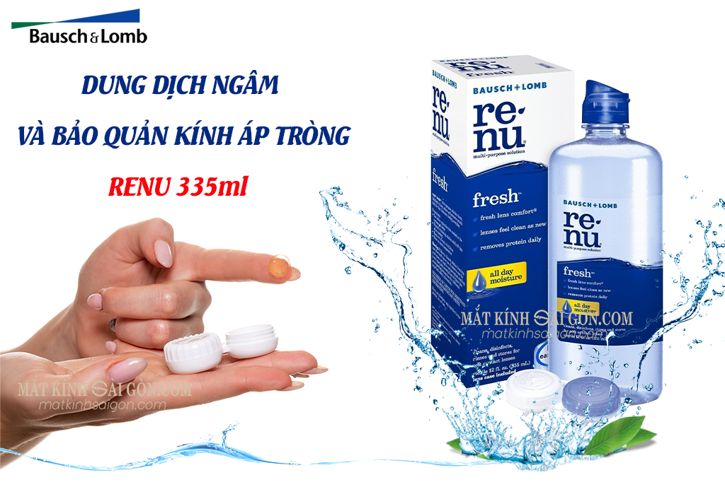 DUNG DỊCH BẢO QUẢN KÍNH ÁP TRÒNG RENU 355ml
